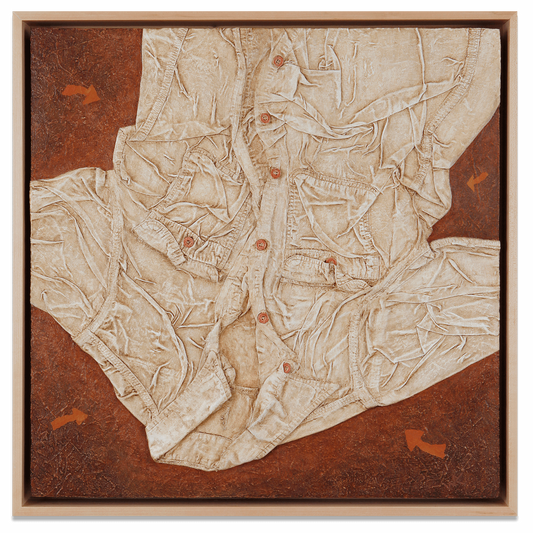 Ghost Shirt with Red Buttons (Sold)